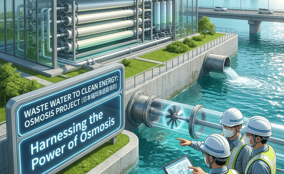Turn Salty Wastewater into Clean Energy:A New Japanese Solution